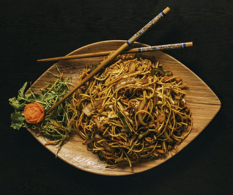 Chowmein, tossed to order